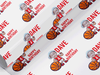 Personalised Birthday face photo basketball themed Gift Wrap/Wrapping Paper