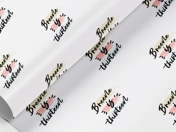 Personalised Birthday Gift Wrap/Wrapping Paper