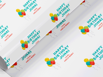 Personalised Birthday Gift Wrap/Wrapping Paper