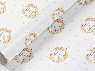 Personalised Thanks for Coming Gift Wrap/Wrapping Paper