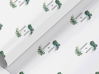 Personalised Wedding couple Gift Wrap/Wrapping Paper