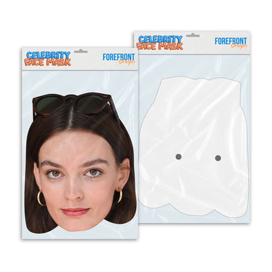 Personalised funny Celebrity face mask Emma Mackey ready to wear,  fun party gifts unique for fans, novelty face masks