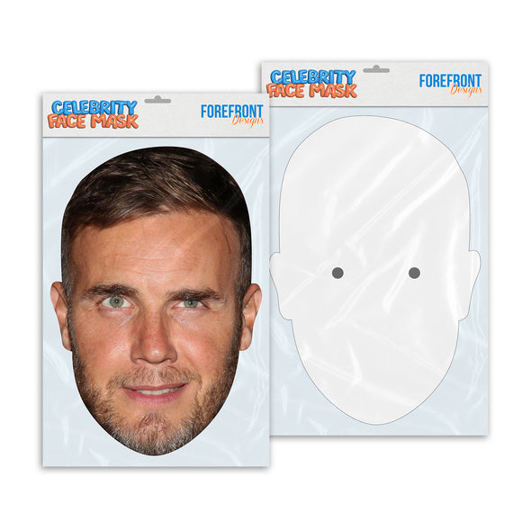 Personalised funny Celebrity face mask Gary Barlow ready to wear,  fun party gifts unique for fans, novelty face masks