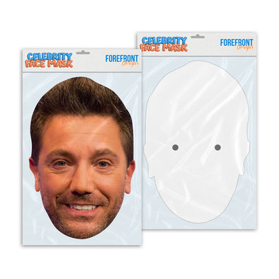 Personalised funny Celebrity face mask Gino D'Acampo ready to wear,  fun party gifts unique for fans, novelty face masks (Copy)