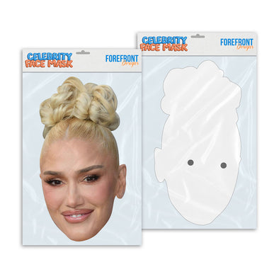 Personalised funny Celebrity face mask Gwen Stefani ready to wear,  fun party gifts unique for fans, novelty face masks