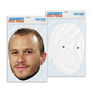 Personalised funny Celebrity face mask Heath Ledger ready to wear,  fun party gifts unique for fans, novelty face masks