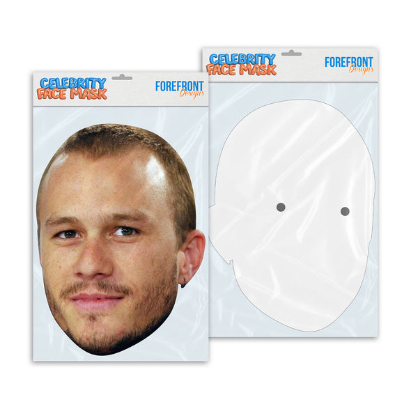Personalised funny Celebrity face mask Heath Ledger ready to wear,  fun party gifts unique for fans, novelty face masks