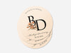 Personalised Round Wedding Sticker Labels, Party bag, logo stickers