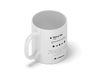 Personalised couple song album mug
