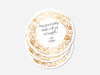 Personalised Round Christmas Sticker Labels, party label, surprise party, holiday sticker