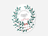 Personalised Round Christmas Sticker Labels, party label, surprise party, holiday sticker