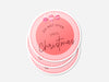 Personalised Round Christmas Sticker Labels, party label, surprise party, holiday sticker