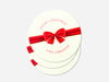 Personalised Round Christmas Sticker Labels, party label, surprise party, holiday sticker