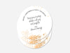 Personalised Round Christmas Sticker Labels, party label, surprise party, holiday sticker