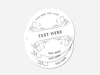 Personalised Round Sticker Custom Photo Labels, Party bag, birthday, wedding, baptism, custom logo