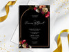 Personalised Floral Wedding Invitations with Envelopes