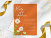 Personalised Floral Wedding Invitations with Envelopes