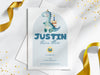 Personalised Dinosaur Kids Birthday Party Invitations with Envelopes