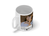 Personalised couple image song album mug