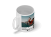 Personalised couple image song album mug