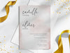 Personalised Watercolor Wedding Invitations with Envelopes
