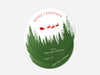 Personalised Round Christmas Sticker Labels, party label, surprise party, holiday sticker