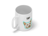 Personalised pet cat animal lover mug