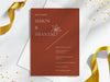 Personalised Minimalist Wedding Invitations with Envelopes