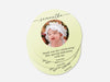 Personalised Round Baptism Photo Sticker Labels, Christening sticker, custom sticker
