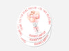 Personalised Round Baptism Sticker Labels, Christening sticker, custom sticker