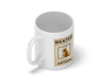 Personalised pet cat wanted mug