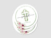 Personalised Round Baptism Sticker Labels, Christening sticker, custom sticker