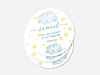 Personalised Round Baptism Sticker Labels, Christening sticker, custom sticker