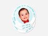 Personalised Round Birthday Photo Sticker Labels, party label, surprise party, custom birthday sticker