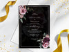 Personalised Floral Wedding Invitations with Envelopes
