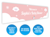 Personalised Baby Shower Banner