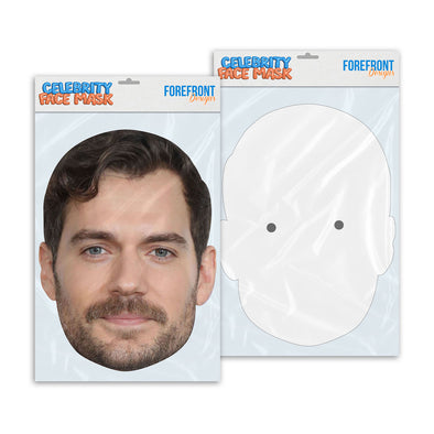 Personalised funny Celebrity face mask Henry Cavill ready to wear,  fun party gifts unique for fans, novelty face masks