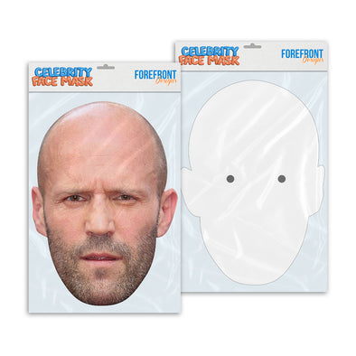 Personalised funny Celebrity face mask Jason Statham ready to wear,  fun party gifts unique for fans, novelty face masks