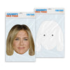Personalised funny Celebrity face mask Jennifer Aniston ready to wear,  fun party gifts unique for fans, novelty face masks