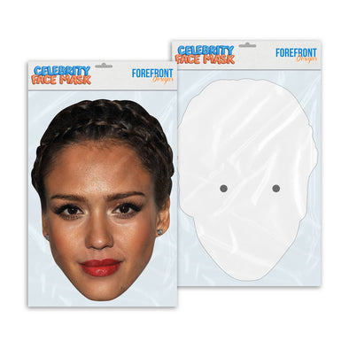 Personalised funny Celebrity face mask Jessica Alba ready to wear,  fun party gifts unique for fans, novelty face masks
