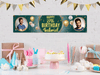 Personalised Birthday Dual Photo Banner