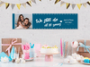 Personalised Anniversary Photo Banner