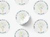 Personalised Round Birthday Sticker Labels, party label, surprise party, birthday label