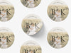 Personalised Round Sticker Wedding Photo Labels, Party bag, invitation sticker, custom logo