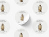 Personalised Round Wedding Sticker Labels, Party bag, logo stickers