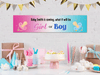 Personalised Baby Gender Reveal Banner
