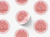 Personalised Round Christmas Sticker Labels, party label, surprise party, holiday sticker