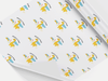 Personalised Kids Dinosaur themed Gift Wrap/Wrapping Paper