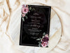 Personalised Floral Wedding Invitations with Envelopes