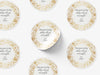 Personalised Round Christmas Sticker Labels, party label, surprise party, holiday sticker